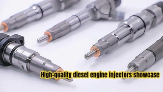 High-quality diesel engine injectors showcase